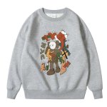 画像1: KAWS SESAME STREET Unisex Sweat Shirts Pullover ユニセックス 男女兼用 カウズ セサミストリート プリント スウェット トレーナー プルオーバー (1)
