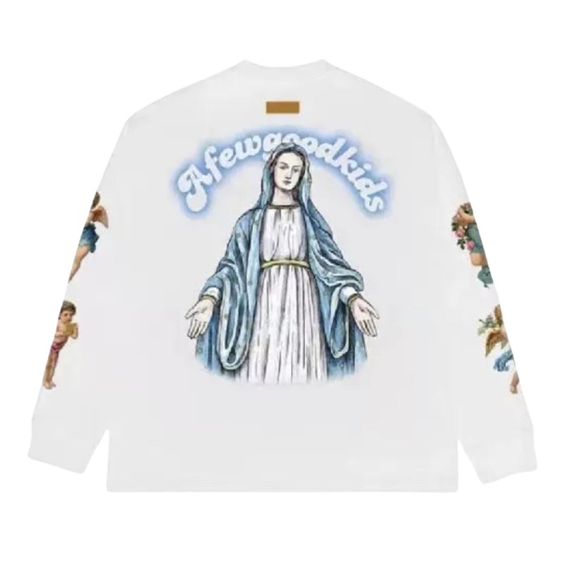 画像1: AFGK A FEW GOOD KIDS FFF DONCARE  Angel & Maria Long Sleeve Puruover ユニセックス 男女兼用 エンジェル & マリア ロングスリーブTシャツ 長袖 (1)