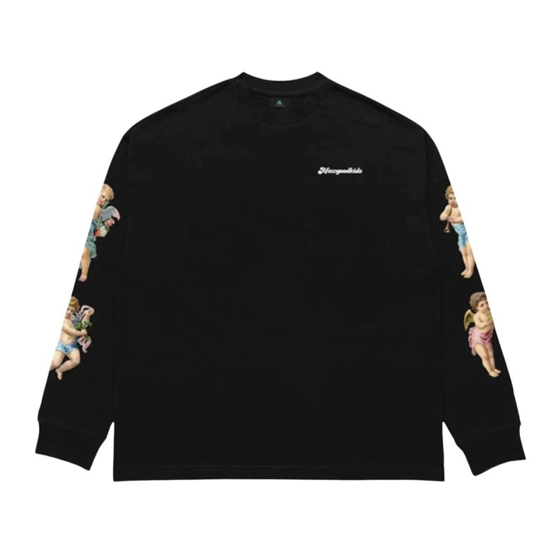 画像4: AFGK A FEW GOOD KIDS FFF DONCARE  Angel & Maria Long Sleeve Puruover ユニセックス 男女兼用 エンジェル & マリア ロングスリーブTシャツ 長袖 (4)