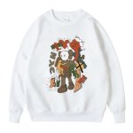 画像2: KAWS SESAME STREET Unisex Sweat Shirts Pullover ユニセックス 男女兼用 カウズ セサミストリート プリント スウェット トレーナー プルオーバー (2)