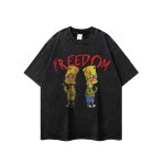 画像3: Unisex The Simpsons Bart Simpson Vintage FREEDOM print Tshirts & vest  ユニセックス 男女兼用 バートシンプソン シンプソンズ フリーダム プリント ヴィンテージ風 古着風 Tシャツ (3)