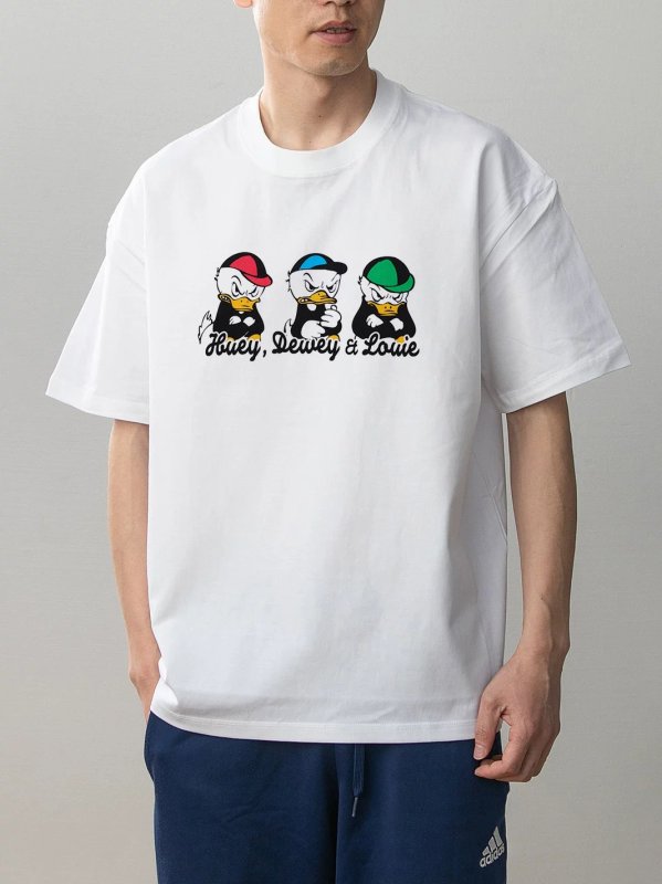 画像3: donald duck kids Print Short-Sleeve T-Shirt 　男女兼用 ユニセックス ドナルドダックキッズ プリント半袖Tシャツ (3)