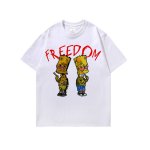 画像2: Unisex The Simpsons Bart Simpson Vintage FREEDOM print Tshirts & vest  ユニセックス 男女兼用 バートシンプソン シンプソンズ フリーダム プリント ヴィンテージ風 古着風 Tシャツ (2)