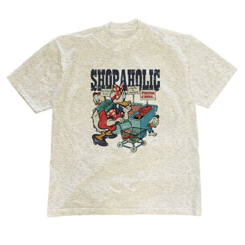 画像2: Daisy Duck & Children Print Short-Sleeve T-Shirt 　男女兼用 ユニセックスデイジーダック＆キッズ プリント半袖Tシャツ (2)