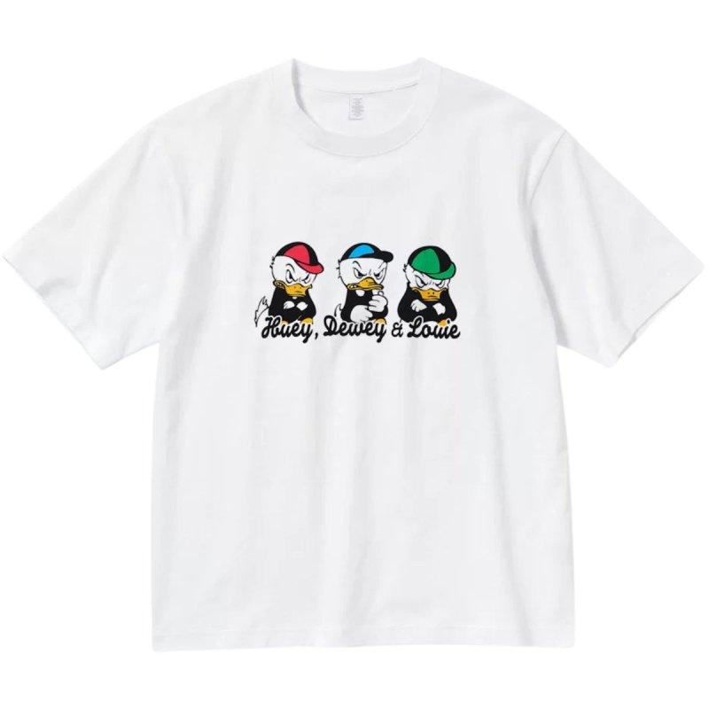 画像1: donald duck kids Print Short-Sleeve T-Shirt 　男女兼用 ユニセックス ドナルドダックキッズ プリント半袖Tシャツ (1)