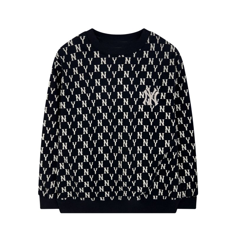 画像2: MLB NY Front Monogram Embroidery Sweatshirt ユニセックス 男女兼用 MLB NY モノグラム フロントロゴ スウェット トレーナー (2)
