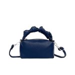 画像3:  Leather knot design handle tote shoulder crossbody pillow bag　レザーハンドル結び目デザイントートショルダークロスボディピローバッグ  (3)