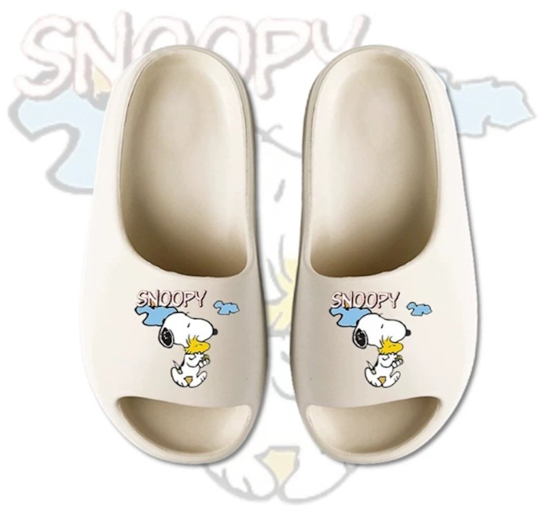 画像6:  Unisex Snoopy & Woodstock Platform Sandals/Slippers   男女兼用 スヌーピー＆ウッドストック厚底クロッグサンダルスリッパシャワー ビーチサンダル シューズ (6)