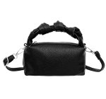 画像1:  Leather knot design handle tote shoulder crossbody pillow bag　レザーハンドル結び目デザイントートショルダークロスボディピローバッグ  (1)