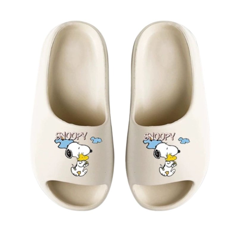 画像1:  Unisex Snoopy & Woodstock Platform Sandals/Slippers   男女兼用 スヌーピー＆ウッドストック厚底クロッグサンダルスリッパシャワー ビーチサンダル シューズ (1)