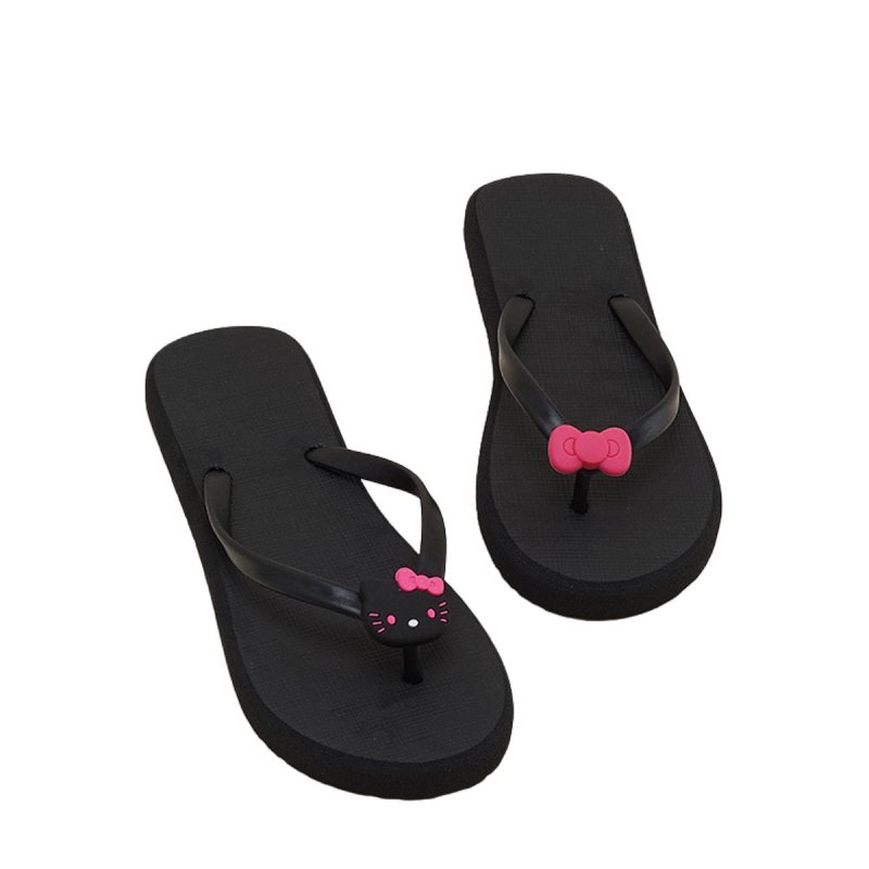 画像6: Kitty & Ribbon Thong Beach Shower Sandals shoes　キティー＆リボントングビーチシャワーサンダルスリッパシューズ (6)