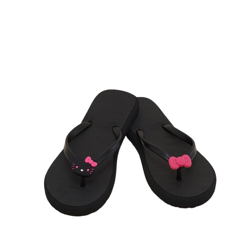 画像4: Kitty & Ribbon Thong Beach Shower Sandals shoes　キティー＆リボントングビーチシャワーサンダルスリッパシューズ (4)