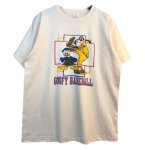 画像1: Goofy & Donald Duck Vintage Style Print Short-Sleeve T-Shirt 　男女兼用 ユニセックス グーフィ＆ドナルドダッグヴィンテージスタイルプリント半袖Tシャツ (1)