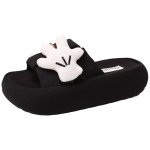 画像4: Mickey Mouse plush platform sandal slippers shoes　ミッキーマウスぬいぐるみ厚底サンダルスリッパシューズ (4)