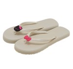 画像1: Kitty & Ribbon Thong Beach Shower Sandals shoes　キティー＆リボントングビーチシャワーサンダルスリッパシューズ (1)