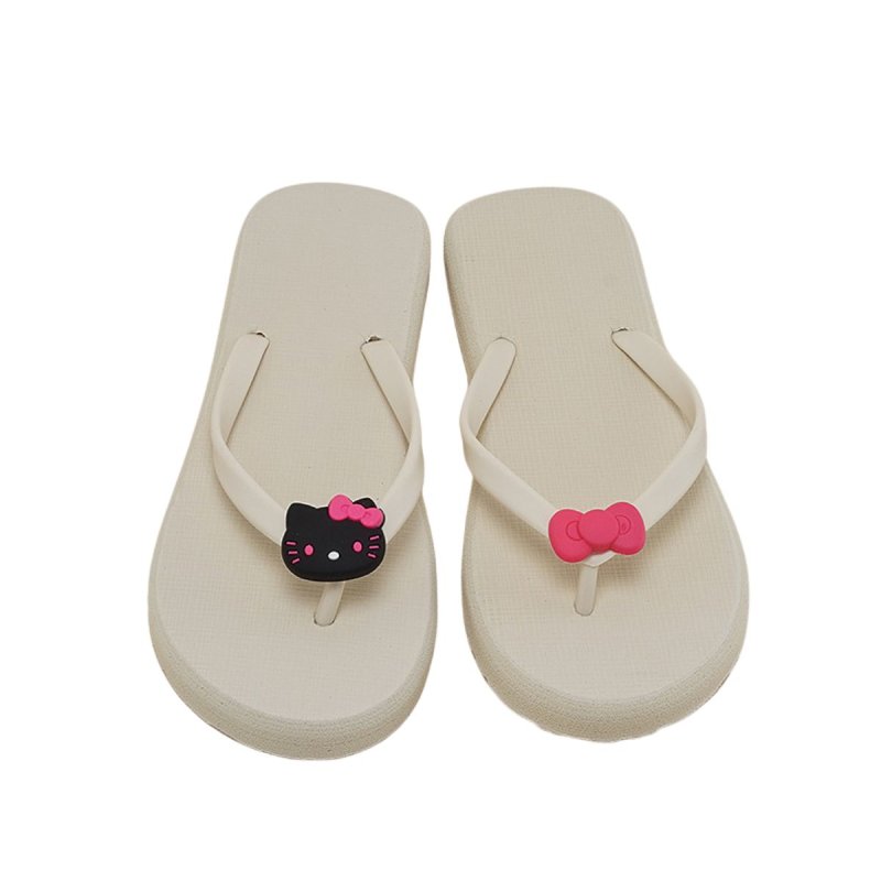 画像5: Kitty & Ribbon Thong Beach Shower Sandals shoes　キティー＆リボントングビーチシャワーサンダルスリッパシューズ (5)