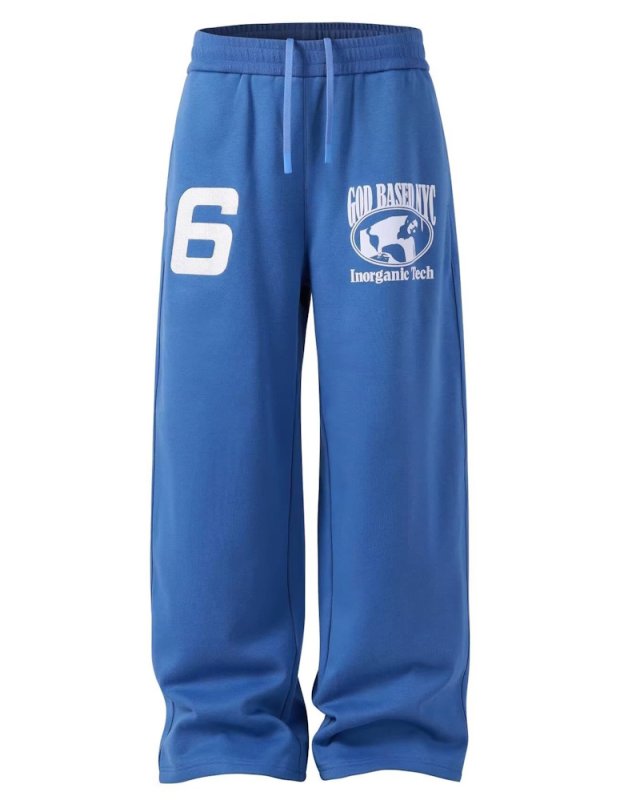 画像1: No6 wide leg sweatpants　ユニセックス男女兼用 No6.ワイドレッグスウェットパンツ (1)