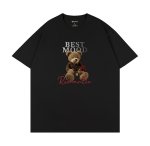 画像1: Unisex Romantic Bear Print  T-shirt  男女兼用 ユニセックスロマンティックベアプリント 半袖 Tシャツ (1)