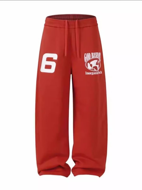 画像3: No6 wide leg sweatpants　ユニセックス男女兼用 No6.ワイドレッグスウェットパンツ (3)