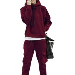 画像5: Womens Cargo Hoodie and Pants Set upスウェット セットアップ フード付きパーカー +カーゴパンツ (5)