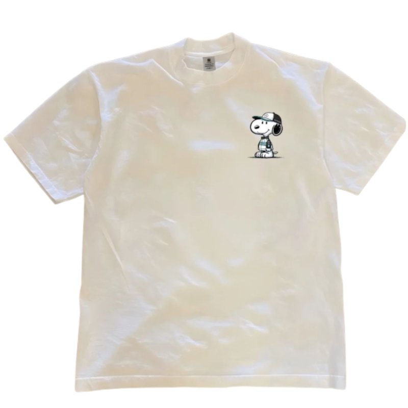 画像4: Unisex Snoopy x Mercedes Print  T-shirt  男女兼用 ユニセックススヌーピー×メルセデスプリント 半袖 Tシャツ (4)