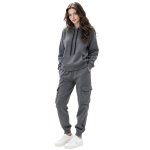 画像1: Womens Cargo Hoodie and Pants Set upスウェット セットアップ フード付きパーカー +カーゴパンツ (1)