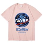 画像3: NASA FLOURISH x Astronaut print Print Tshirts ユニセックス男女兼用 NASA ナサ × 宇宙飛行士 半袖 Tシャツ (3)