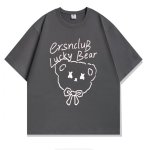 画像9: Lucky Bear  Print Tshirts ユニセックス男女兼用ラッキーベア熊プリント 半袖 Tシャツ (9)