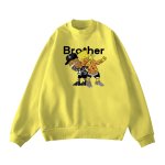 画像6: Men's Unisex The Simpsons Brother long-sleeved oversize pullover sweater   ユニセックス 男女兼用 シンプソンズ ブラザー 兄弟 長袖トレーナー (6)