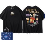 画像2: Snoopy x Friends Print Tshirts ユニセックス男女兼用 スヌーピー×フレンズ 半袖 Tシャツ (2)