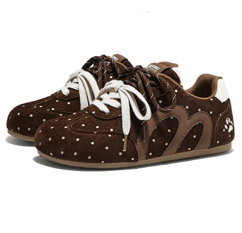 画像4: Talking Tom Leather Lace-Up Sneakers Shoes ユニセックス 男女兼用 トーキングトムレザーレースアップスニーカー (4)