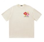 画像3:  The Simpsons Bart & Maggie Simpson American Two-Tone Heart Print Tshirts ユニセックス男女兼用ザ・シンプソンズ バート＆マギーシンプソン アメリカン ツートーン ハートプリントプリント 半袖 Tシャツ (3)