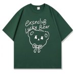 画像10: Lucky Bear  Print Tshirts ユニセックス男女兼用ラッキーベア熊プリント 半袖 Tシャツ (10)