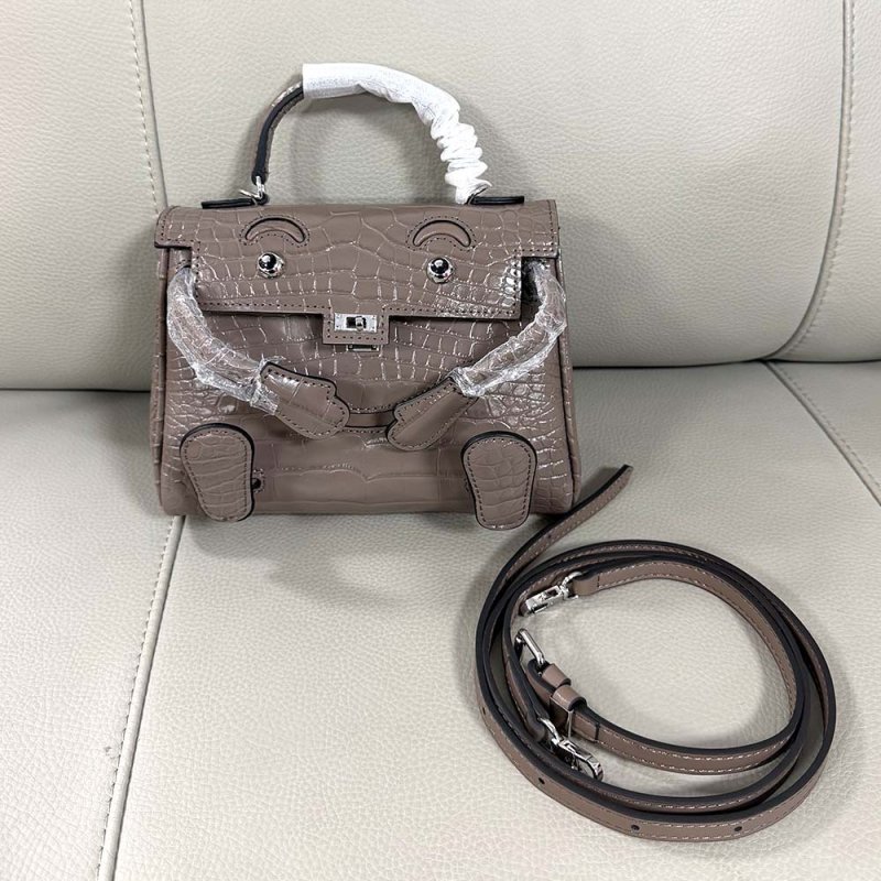 画像9: Real leather Embossed Monster Ocean Doll Bag 2-way tote shoulder bag doll bag color リアル 型押し レザー モンスター オーシャン ドールバッグ トートショルダー２WAYバッグ (9)