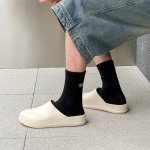 画像3: British moccasin slip on loafers Sabo shoes メンズ 男女兼用 イギリス調 ブリティッシュ オープンバック スリッポン スリッパ ローファー サボ (3)