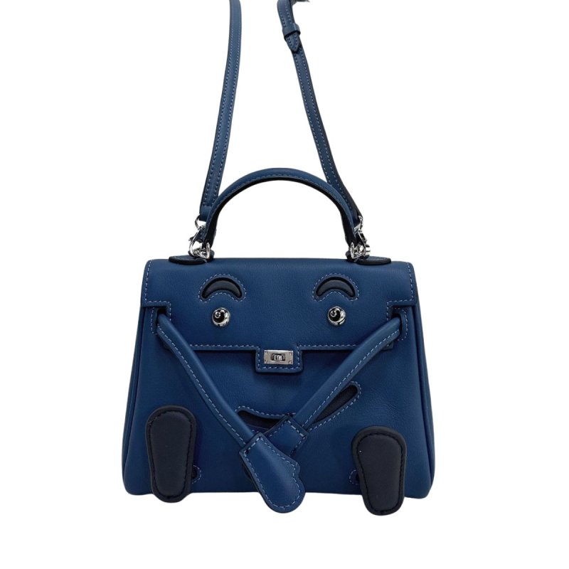 画像10: Real leather Embossed Monster Ocean Doll Bag 2-way tote shoulder bag doll bag color リアル 型押し レザー モンスター オーシャン ドールバッグ トートショルダー２WAYバッグ (10)