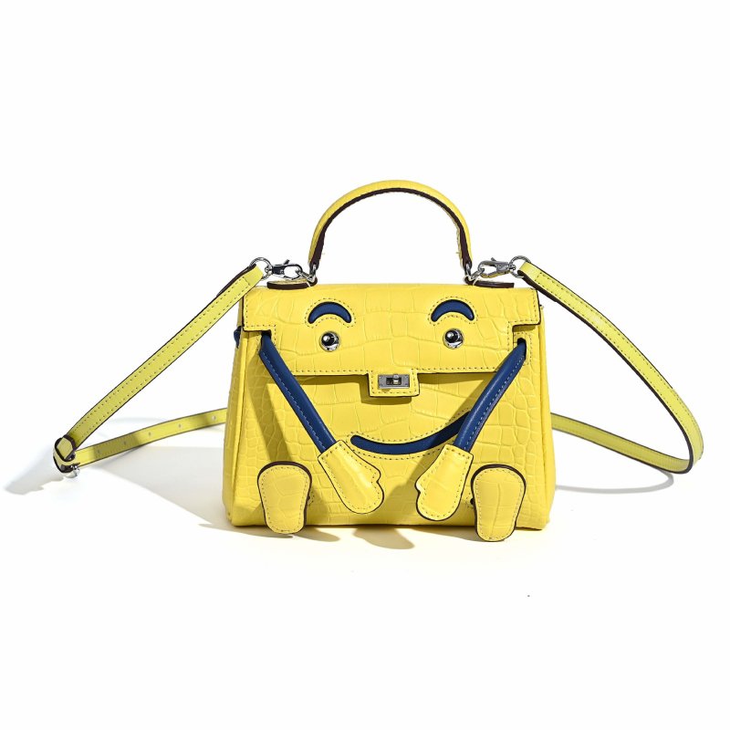 画像1: Real leather Embossed Monster Ocean Doll Bag 2-way tote shoulder bag doll bag color リアル 型押し レザー モンスター オーシャン ドールバッグ トートショルダー２WAYバッグ (1)