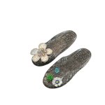 画像8: Rhinestone Flower Crystal Flat Closed Toe Slippers, Crystal Jelly Shoes pumps Shoes   ラインストーンフラワークリスタル付きフラットクローズドトゥスリッパクリ​​スタルゼリーシューズパンプス　 (8)