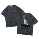 画像5:  Statue of Liberty x Bart Simpson Print Tshirts ユニセックス男女兼用自由の女神×バートシンプソンプリント 半袖 Tシャツ (5)