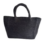 画像3: French Retro Raffia Tote Basket Bag tote  bag　fフレンチスタイルラフィアかご籠カゴトートバッグ (3)