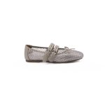 画像2:  Openwork Mesh Ribbon Double Buckle Ballet Flats Pumps 透かし彫りメッシュリボンダブルバックルバレエシューズパンプス (2)