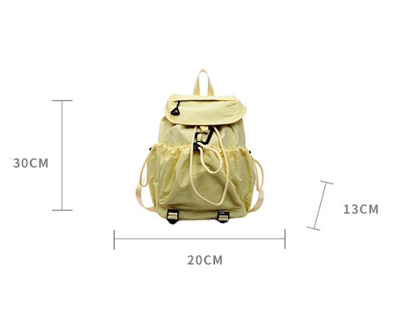 画像7: Lightweight drawstring backpack tote shoulder bag　ユニセックス男女兼用ライトウェイト多機能バックパックリュックサックトートショルダーバッグ (7)