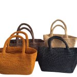 画像5: French Retro Raffia Tote Basket Bag tote  bag　fフレンチスタイルラフィアかご籠カゴトートバッグ (5)