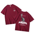 画像4:  Statue of Liberty x Bart Simpson Print Tshirts ユニセックス男女兼用自由の女神×バートシンプソンプリント 半袖 Tシャツ (4)