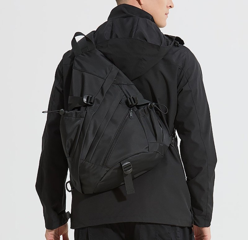 画像6:  ELECTRON Sling Bag Outdoor Tote Shoulder Crossbody Bag　ユニセックス男女兼用エレクトロン スリングバッグトートショルダークロスボディバッグスリングバッグアウトドアトートショルダークロスボディバッグ (6)