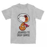 画像1: Snoopy Astronauts Space Center JOUANEY TO DEEP SPACE T-shirt　ユニセックス 男女兼用 スヌーピー 宇宙飛行士 アストロノーツ Tシャツ  (1)