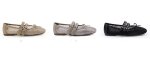 画像4:  Openwork Mesh Ribbon Double Buckle Ballet Flats Pumps 透かし彫りメッシュリボンダブルバックルバレエシューズパンプス (4)