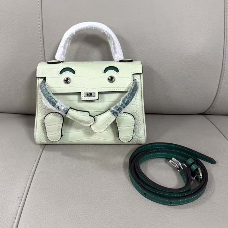 画像6: Real leather Embossed Monster Ocean Doll Bag 2-way tote shoulder bag doll bag color リアル 型押し レザー モンスター オーシャン ドールバッグ トートショルダー２WAYバッグ (6)