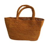 画像4: French Retro Raffia Tote Basket Bag tote  bag　fフレンチスタイルラフィアかご籠カゴトートバッグ (4)