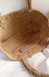 画像7: French Retro Raffia Tote Basket Bag tote  bag　fフレンチスタイルラフィアかご籠カゴトートバッグ (7)